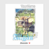 アルゲーウ アルプス  vintage 牛 ババリア ドイツ お土産 シール (シート)