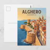 アルゲーロ旧市街 イタリア ポストカード (正面/裏面)