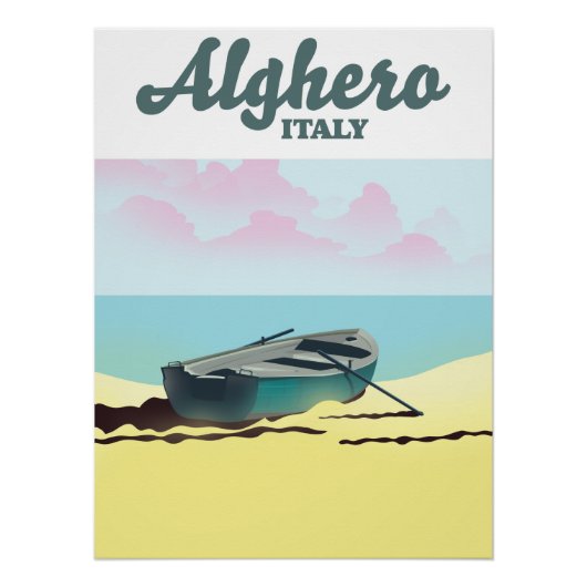 アルゲーロ イタリア ビンテージ 旅行ポスター ポスター (正面)