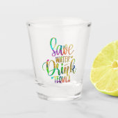 アルコおもしろいールことわざ ショットグラス (正面)