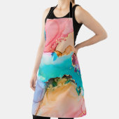 アルコの自然な高級抽象芸術絵画流体アート エプロン (インサイチュ)