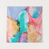 アルコの自然な高級抽象芸術絵画流体アート タペストリー (正面(横))