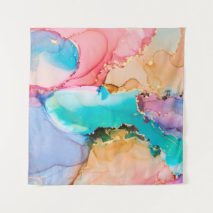 アルコの自然な高級抽象芸術絵画流体アート タペストリー