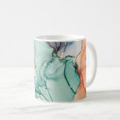 アルコの自然高級抽象芸術流絵画動アート コーヒーマグカップ (正面右)