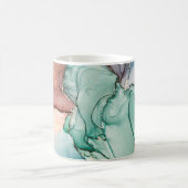 アルコの自然高級抽象芸術流絵画動アート コーヒーマグカップ (中央)