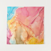 アルコの自然高級抽象芸術流絵画動アート タペストリー (正面(横))