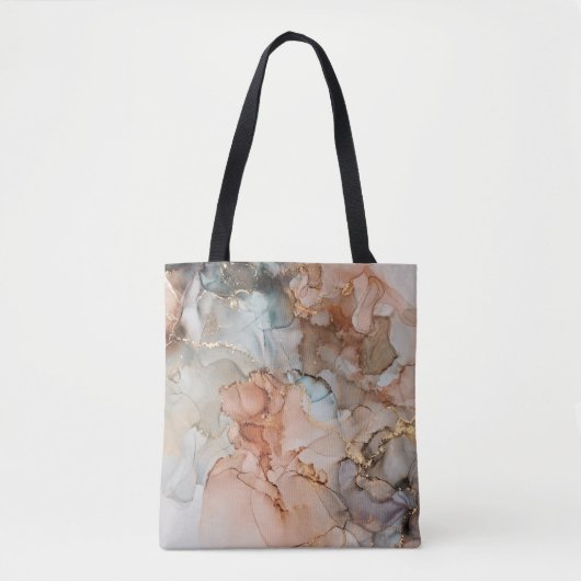 アルコの自然高級抽象芸術流絵画動アート トートバッグ (正面)