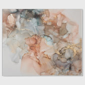 アルコの自然高級抽象芸術流絵画動アート ラッピングペーパー (フラット)