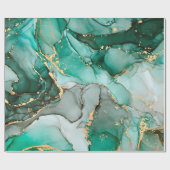 アルコの自然高級抽象芸術流絵画動アート ラッピングペーパー (フラット)