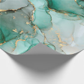 アルコの自然高級抽象芸術流絵画動アート ラッピングペーパー (角)