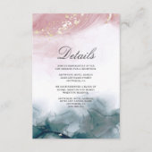 アルコエレガントーモダンルインクブッシュ青い水色 エンクロージャーカード (正面)