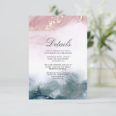 アルコエレガントーモダンルインクブッシュ青い水色 エンクロージャーカード (スタンド正面)