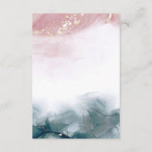 アルコエレガントーモダンルインクブッシュ青い水色 エンクロージャーカード (裏面)