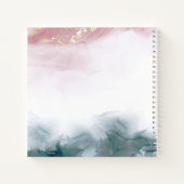 アルコエレガントーモダンルインク赤面ブルーウォーター色 ノートブック (裏面)