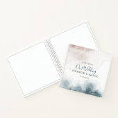 アルコエレガントーモダンルインク赤面ブルー ノートブック (内部)