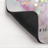 アルコエレガントールインクホログラフィック輝くグリッター マウスパッド (コーナー)