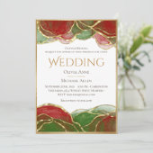 アルコエレガントールインクレッドグリーンホリデー結婚ズ 招待状 (スタンド正面)