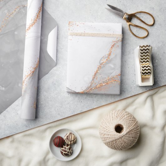 アルコエレガントールインク及びグリッター金ゴールド ラッピングペーパー (クラフト)