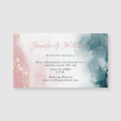 アルコエレガントールインク赤面ブルーウォーター色モダン (正面)