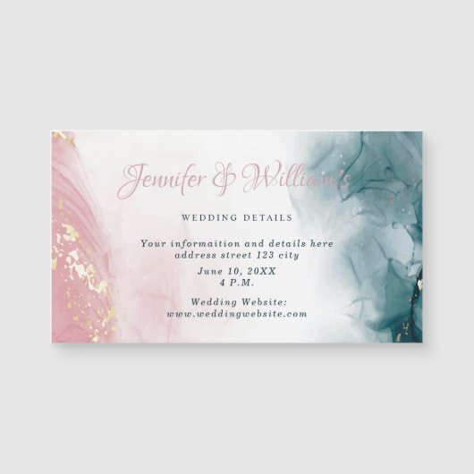 アルコエレガントールインク赤面ブルーウォーター色モダン (正面)