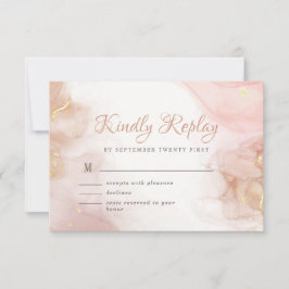 アルコエレガントールインク金ゴールド赤面ピミニマルンク 出欠カード