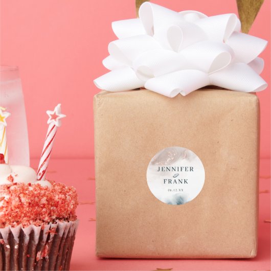 アルコエレガントールインク金ゴールド赤面ブミニマルルー ラウンドシール (パーティー)