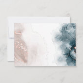 アルコエレガントールインク金ゴールド赤面ブミニマルルー 出欠カード (裏面)