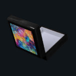 アルコカラフルルインクウォーターの背景色 ギフトボックス<br><div class="desc">抽象芸術カラフル手描きアルコモダンールインクウォーター色イラストレーションモノグラムカスタム付き。美しい色の組み合わせ。</div>