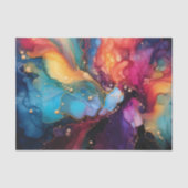 アルコカラフルールインクアート絵画流体 薄葉紙 (正面)