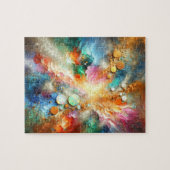 アルコカラフルールインクオパール抽象芸術アート ジグソーパズル (横)