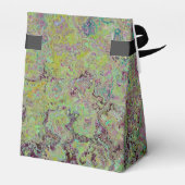 アルコカラフルールインク、緑とブルゴーニュ抽象芸術 フェイバーボックス (裏面サイド)