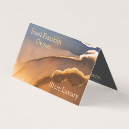 アルココンテンポラリーールインク金ゴールドと青 名刺