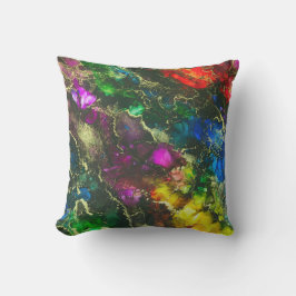 アルコサイケデリックールインク抽象芸術絵画ズ アウトドアクッション