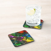 アルコサイケデリックールインク抽象芸術絵画ズ コースター (右側)