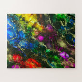 アルコサイケデリックールインク抽象芸術絵画ズ ジグソーパズル (横)