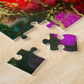 アルコサイケデリックールインク抽象芸術絵画ズ ジグソーパズル (側面)