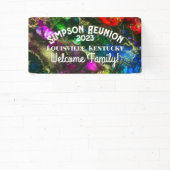 アルコサイケデリックールインク抽象芸術絵画ズ 横断幕 (インサイチュ)