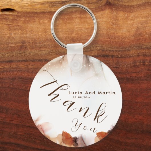 アルコスタイリッシュールオレンジインクサンキュー結婚ズ キーホルダー (正面)