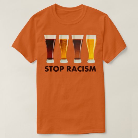 アルコストップール差別ビール平等 Tシャツ (デザイン正面)