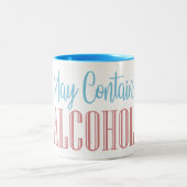 アルコールおもしろいを含む場合がある ツートーンマグカップ (中央)