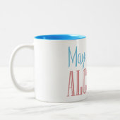 アルコールおもしろいを含む場合がある ツートーンマグカップ (左)