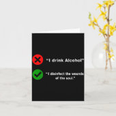 アルコールで心の傷を消毒 カード (黄色い花)