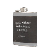 アルコールのないパーティーはちょうど会合です フラスク (左)