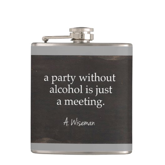 アルコールのないパーティーはちょうど会合です フラスク (正面)