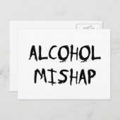 アルコールのミシャップ ポストカード (正面/裏面)