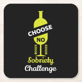 アルコールの汚れアルコールの無い完全支持 スクエアペーパーコースター