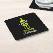 アルコールの汚れアルコールの無い完全支持 ペーパーコースター (アングル)