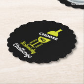 アルコールの汚れアルコールの無い完全支持 ペーパーコースター (アングル)