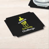 アルコールの汚れアルコールの無い完全支持 ペーパーコースター (アングル)