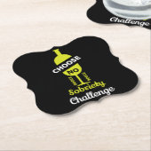 アルコールの汚れアルコールの無い完全支持 ペーパーコースター (アングル)